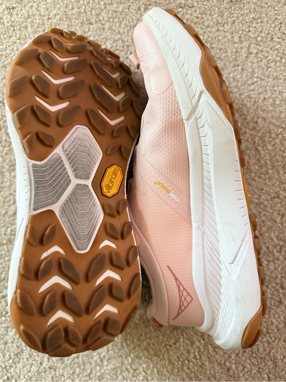 Hoka Transport Women's Light Pink Athletic Running Shoes - Picture 2 of 5